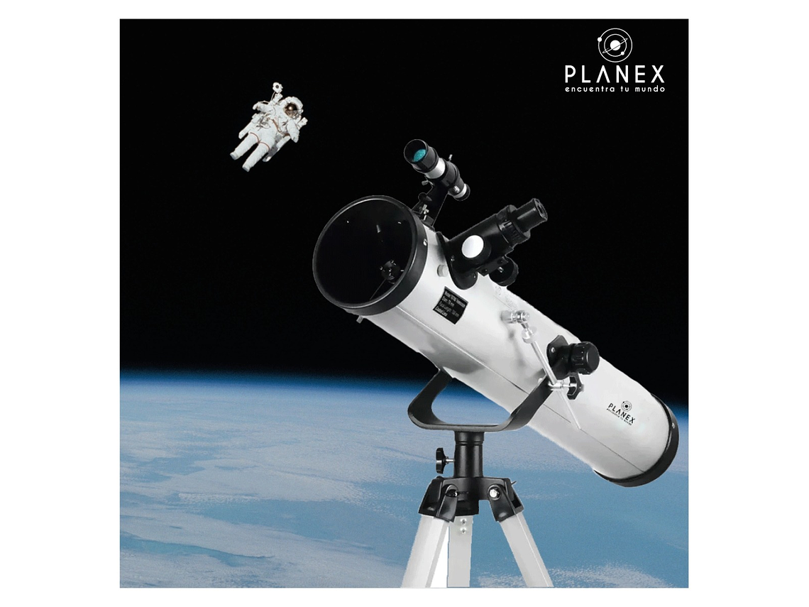TELESCOPIO ASTRONÓMICO NEWTONIANO F70076 PLANEX + SOPORTE 9