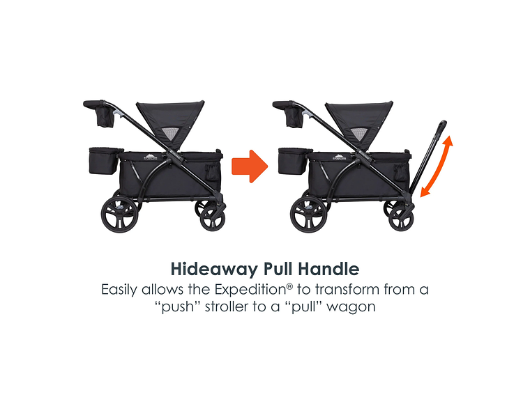 CARRO PASEO WAGON Y COCHE DOBLE MUV EXPEDITION 2 EN 1 MARS RED 7