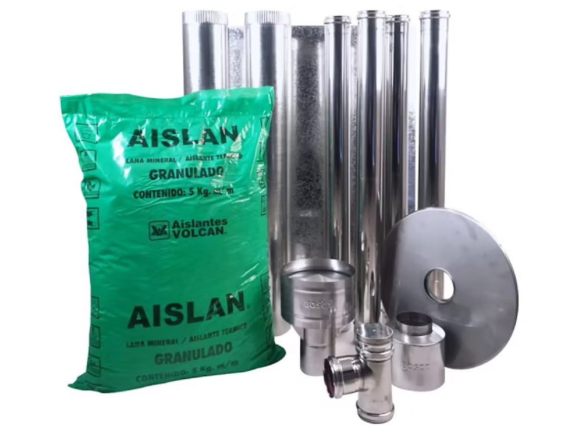 KIT INSTALACIÓN PARA ESTUFA A PELLET TECHO BOSCA 1