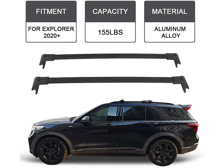 BARRAS PORTAEQUIPAJES OEM FORD EXPLORER 2020 UP 2
