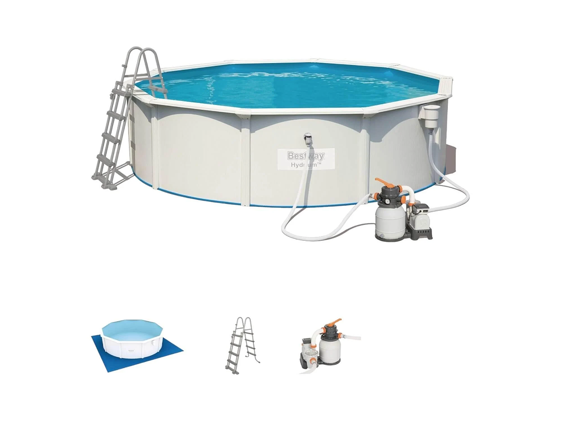 PISCINA BESTWAY REDONDA HYDRIUM FILTRO+ACCESORIOS 4.60X1.20M 3