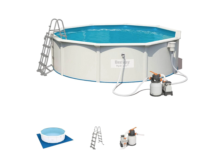 PISCINA BESTWAY REDONDA HYDRIUM FILTRO+ACCESORIOS 4.60X1.20M 3
