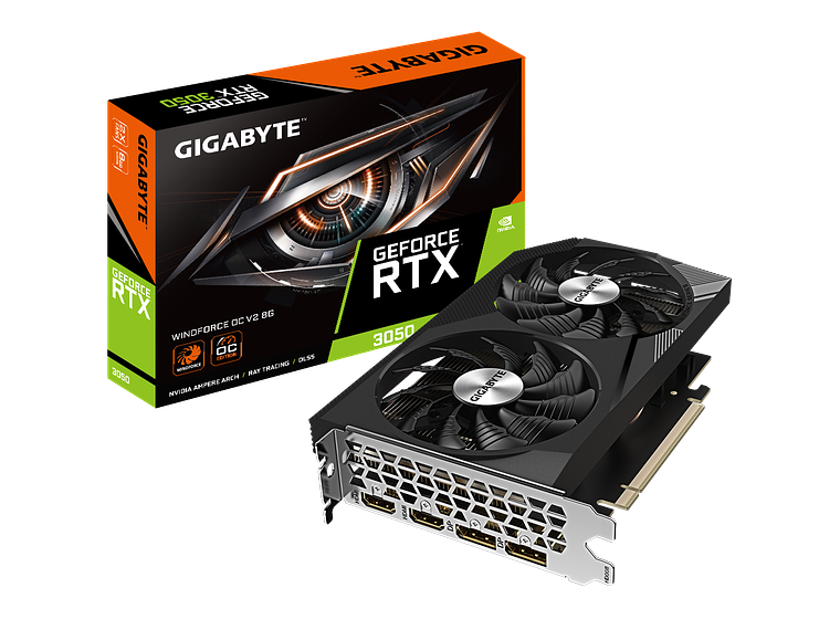 TARJETA DE VIDEO GIGABYTE GEFORCE RTX 3050 WINDFORCE OC 6G 1