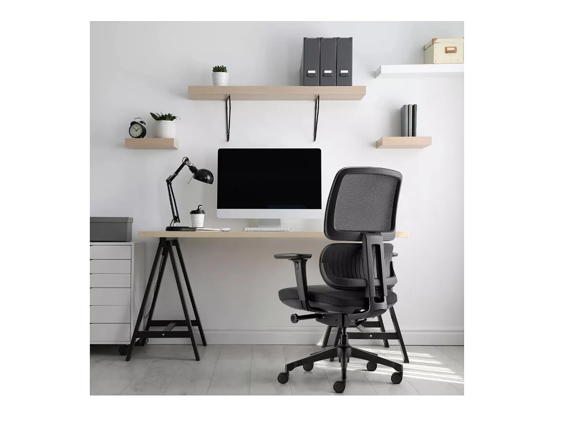 SILLA OFICINA O ESCRITORIO ORCUS NEGRO FORM 6