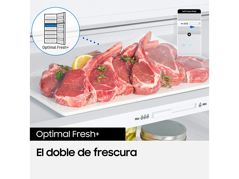 REFRIGERADOR TOP MOUNT FREEZER 341L SPACE MAX 6