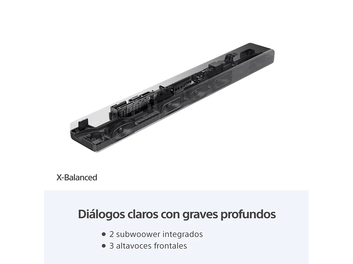 BARRA DE SONIDO DE 3.1 CANALES CON TECNOLOGÍA 360 SPATIAL SOUND HT-A3000 4