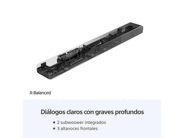 BARRA DE SONIDO DE 3.1 CANALES CON TECNOLOGÍA 360 SPATIAL SOUND HT-A3000 4