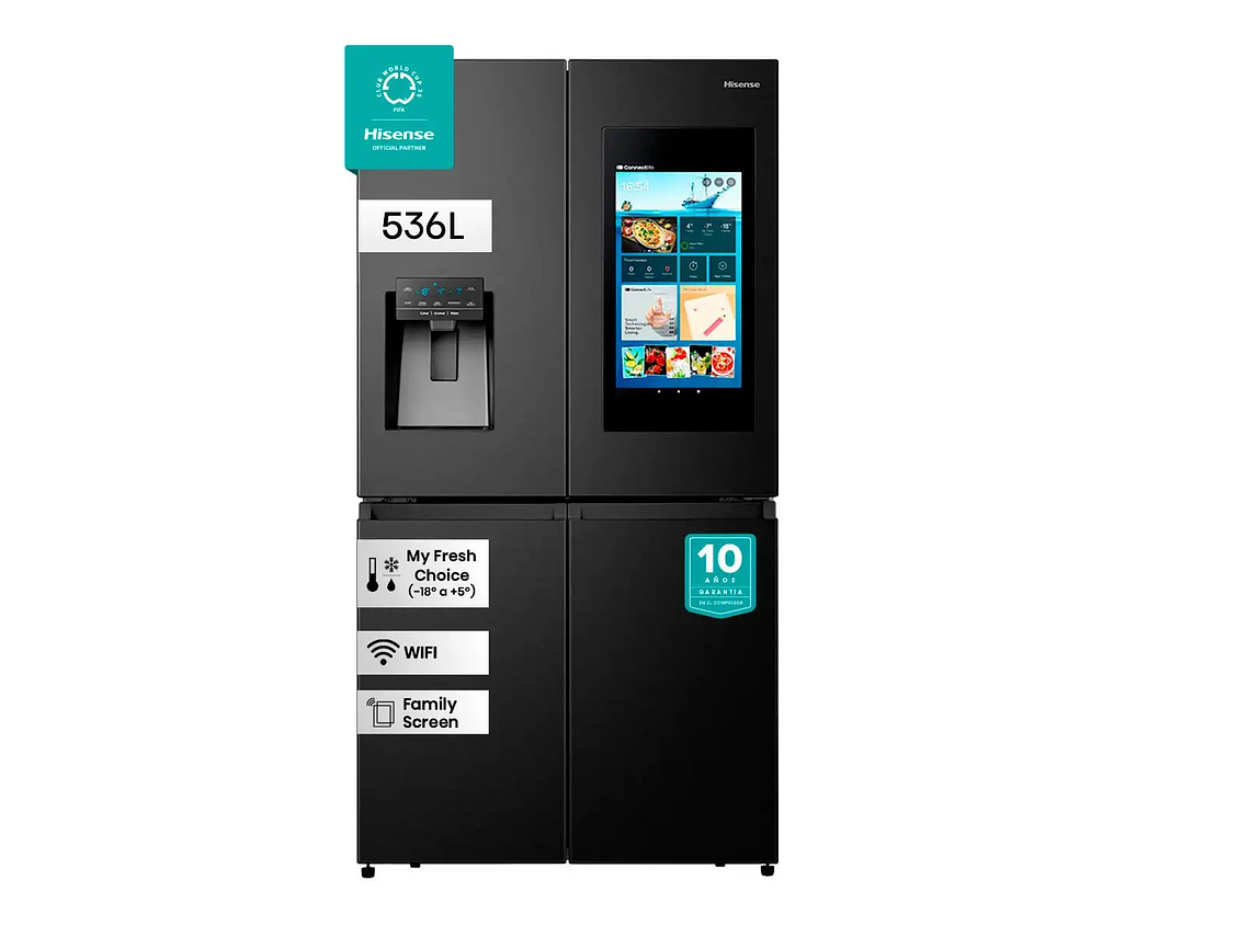 REFRIGERADOR HISENSE SIDE BY SIDE NO FROST 536 L CROSSDOOR RQ697HB 1