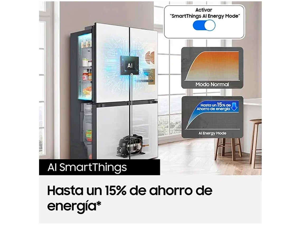 REFRIGERADOR SAMSUNG FRENCH DOOR NO FROST 699 L RF29DB9950QDZS FAMILY HUB + AI 7