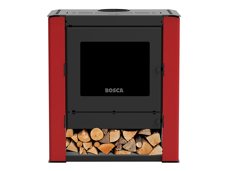 CALEFACTOR BOSCA A LEÑA GOLD 500 BURDEO BLACK VISION 1