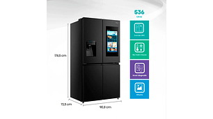 REFRIGERADOR HISENSE SIDE BY SIDE NO FROST 536 L CROSSDOOR RQ697HB