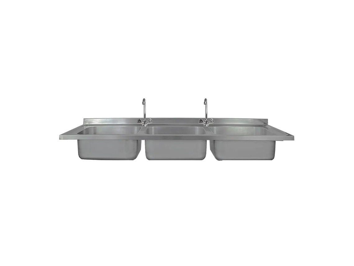 CUBIERTA IMAHE 3 TAZAS SIN SECADOR 180 X 60 CM 1