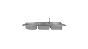 CUBIERTA IMAHE 3 TAZAS SIN SECADOR 180 X 60 CM