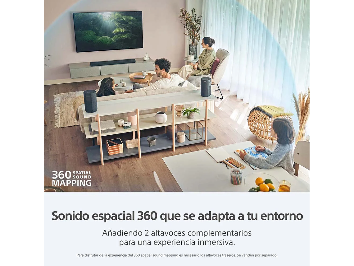 BARRA DE SONIDO DE 3.1 CANALES CON TECNOLOGÍA 360 SPATIAL SOUND HT-A3000 6