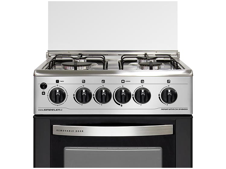 COCINA A GAS LICUADO SINDELEN 4 PLATOS CH-5490NI 4P 2