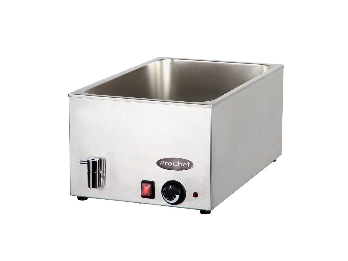 BAÑO MARIA ELECTRICO 20 LT CON DESPICHE GN 1/1 2