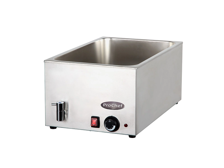 BAÑO MARIA ELECTRICO 20 LT CON DESPICHE GN 1/1 2