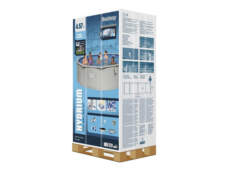 PISCINA BESTWAY REDONDA HYDRIUM FILTRO+ACCESORIOS 4.60X1.20M 6