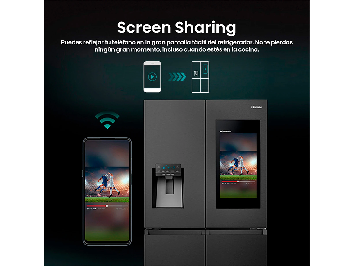 REFRIGERADOR HISENSE SIDE BY SIDE NO FROST 536 L CROSSDOOR RQ697HB 6