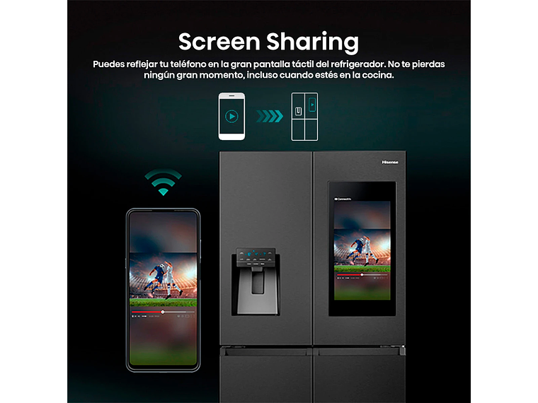 REFRIGERADOR HISENSE SIDE BY SIDE NO FROST 536 L CROSSDOOR RQ697HB 6