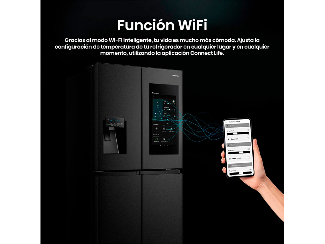 REFRIGERADOR HISENSE SIDE BY SIDE NO FROST 536 L CROSSDOOR RQ697HB 7