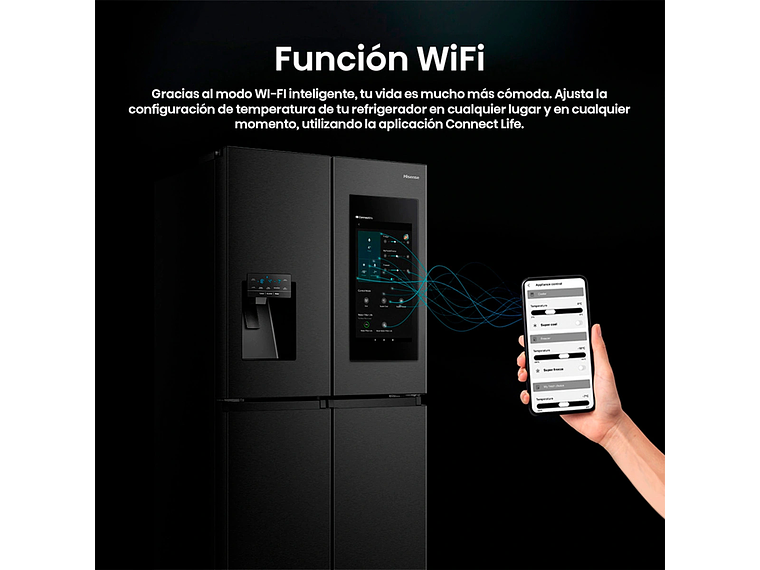 REFRIGERADOR HISENSE SIDE BY SIDE NO FROST 536 L CROSSDOOR RQ697HB 7