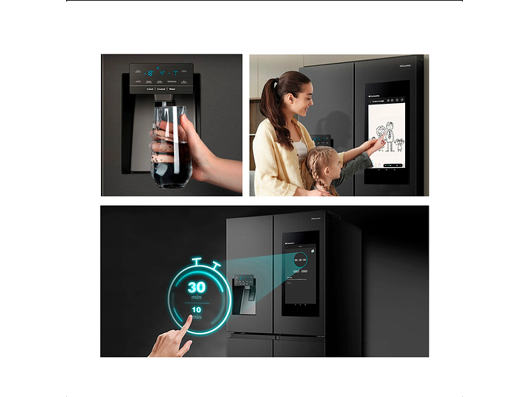 REFRIGERADOR HISENSE SIDE BY SIDE NO FROST 536 L CROSSDOOR RQ697HB 9