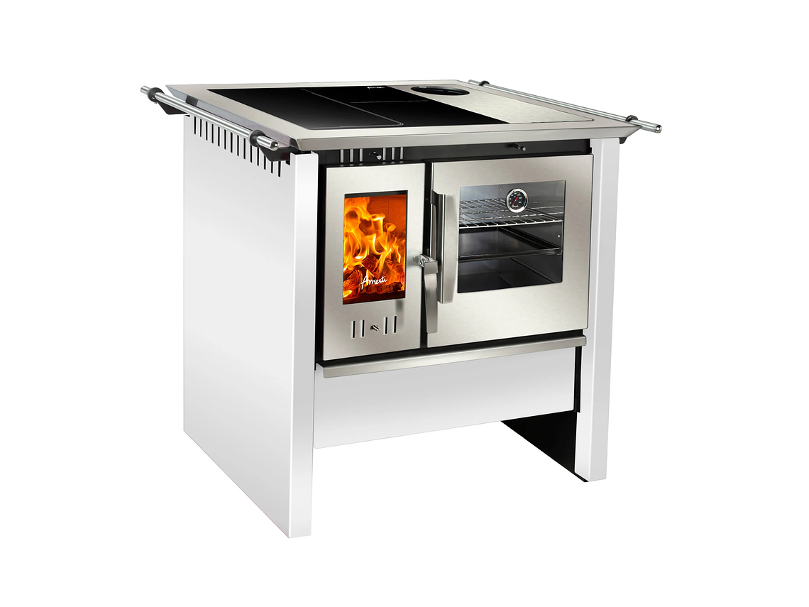 COCINA A LEÑA ALLEGRA VITROX BLANCA AMESTI 1