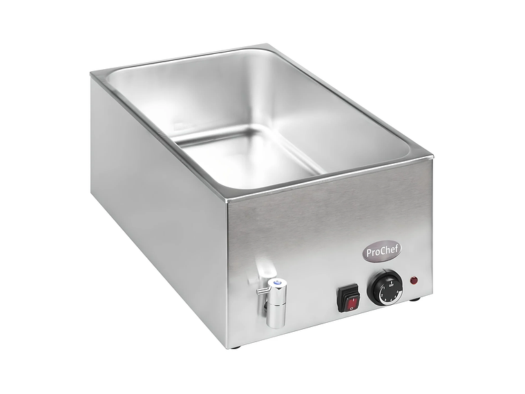 BAÑO MARIA ELECTRICO 20 LT CON DESPICHE GN 1/1 8