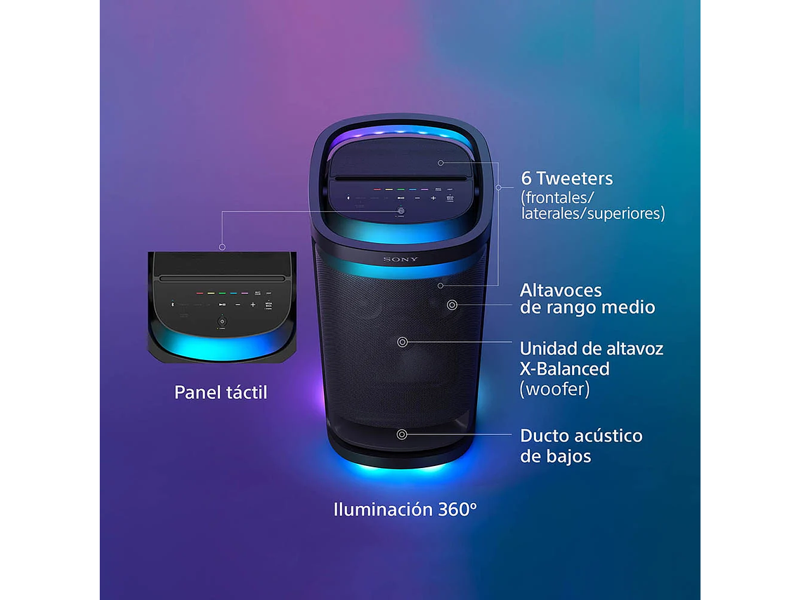 SRS-XV900 PARLANTES INALÁMBRICOS DE ALTA POTENCIA 8