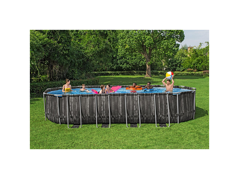 PISCINA BESTWAY OVALADA FILTRO+ACCESORIOS 7.32MX3.66MX1.32M 7