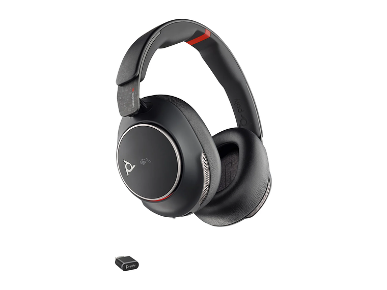 AUDÍFONOS POLY VOYAGER SURROUND 85 UC USB-C/A CON SOPORTE DE CARGA 1