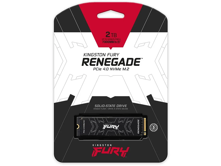 UNIDAD ESTADO SÓLIDO KINGSTON FURY RENEGADE NVME M2 PCIE4.0 1