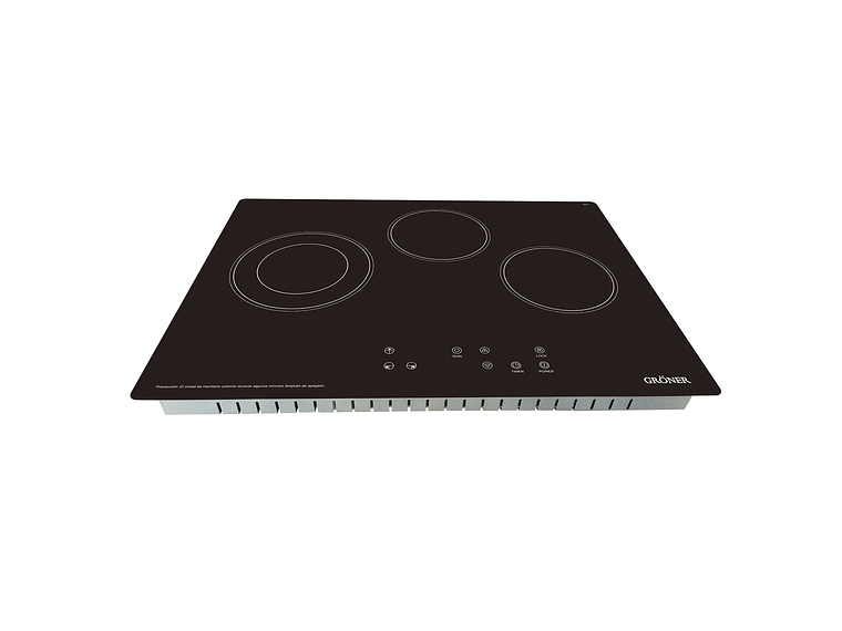 ENCIMERA VITROCERÁMICA GRÖNER TOUCH DUAL 3Q 3