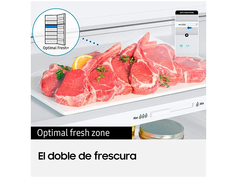 REFRIGERADOR SAMSUNG BOTTOM FREEZER NO FROST 290 L RB30N4020S8/ZS 6