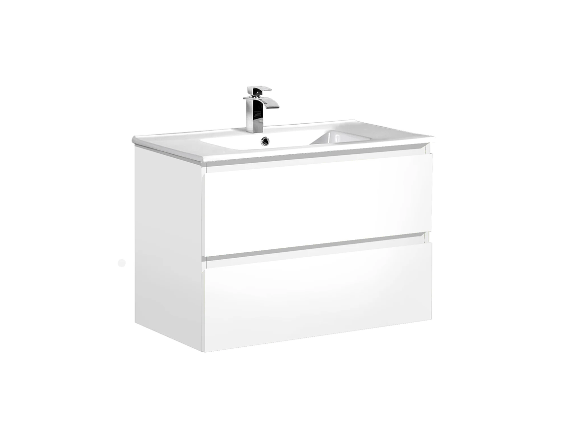 MUEBLE VANITORIO BÄRA OSLO 100CM BLANCO BRILLANTE 1