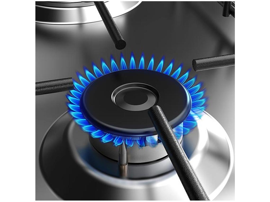 COCINA A GAS LICUADO MIDEA 4 PLATOS MCG-4QSG20NSBK 7