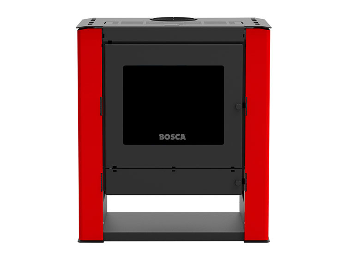 CALEFACTOR BOSCA A LEÑA GOLD 500 ROJO BLACK VISION 3