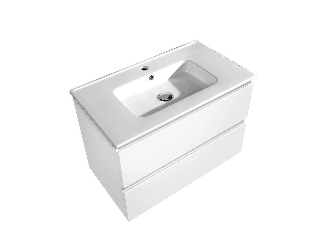 MUEBLE VANITORIO BÄRA OSLO 100CM BLANCO BRILLANTE 2