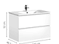 MUEBLE VANITORIO BÄRA OSLO 100CM BLANCO BRILLANTE - Miniatura 3