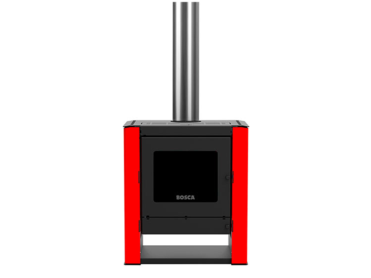 CALEFACTOR BOSCA A LEÑA GOLD 500 ROJO BLACK VISION 5