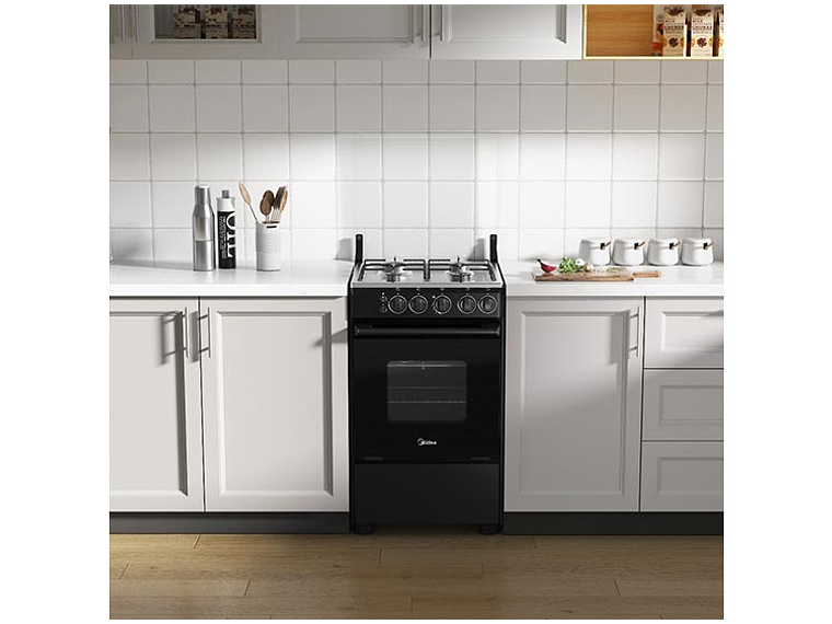 COCINA A GAS LICUADO MIDEA 4 PLATOS MCG-4QSG20NSBK 10