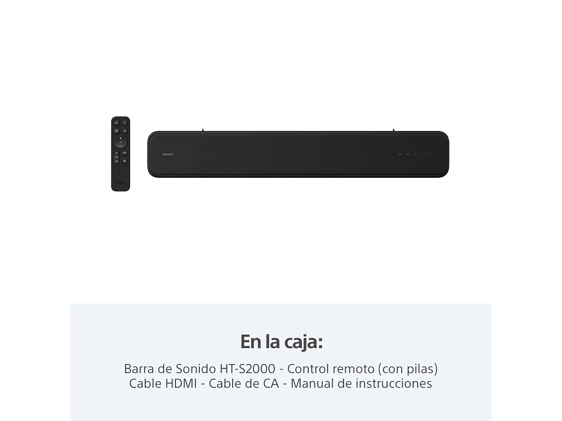 BARRA DE SONIDO DE 3.1 CANALES DOLBY ATMOS HT-S2000 2