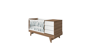 CUNA 3 EN 1 CON COMODA NOAH PRINCE BLANCO CARAMELO