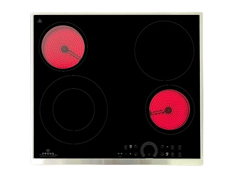 ENCIMERA VITROCERAMICA EMPOTRABLE ELÉCTRICA URSUS TROTTER 4 QUEMADORAS UT-VCT 4P INOX 1