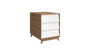 CUNA 3 EN 1 CON COMODA NOAH PRINCE BLANCO CARAMELO