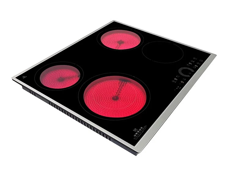ENCIMERA VITROCERAMICA EMPOTRABLE ELÉCTRICA URSUS TROTTER 4 QUEMADORAS UT-VCT 4P INOX 2