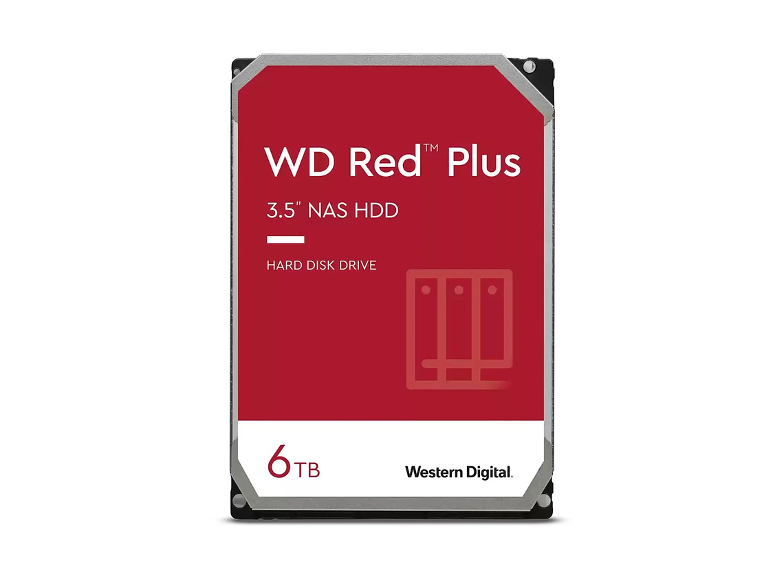 DISCO DURO WD RED PLUS NAS 6TB 5640RPM SATA 256MB 1
