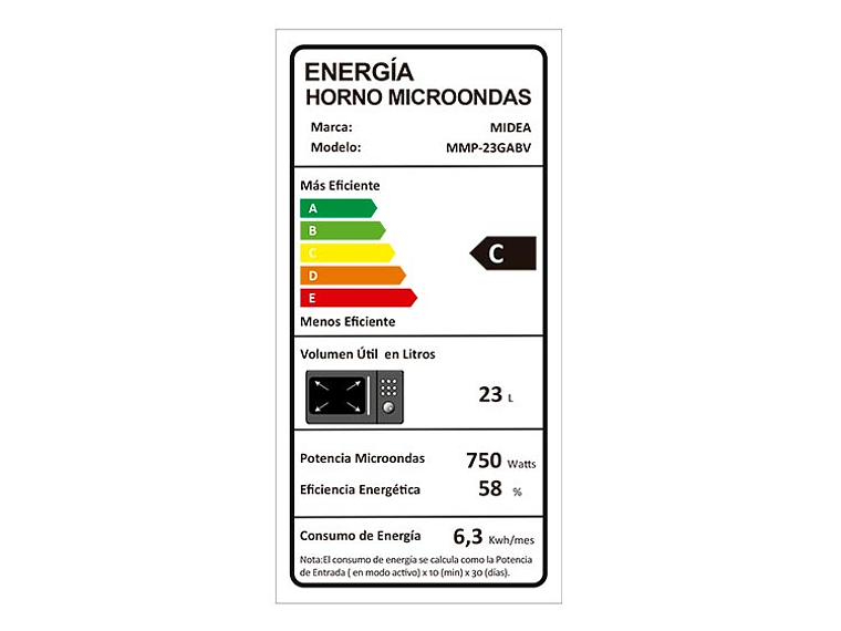 MICROONDAS MIDEA 23 L MIRROR WAVE PLATO GIRATORIO 2