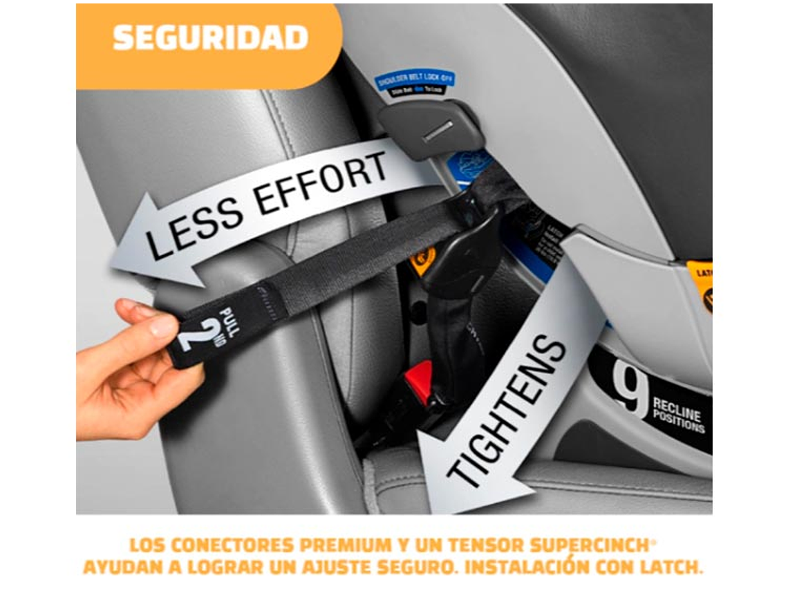 SILLA AUTO CHICCO SILLA CONVERTIBLE NEXTFITCLEAR LATCH GRIS 3